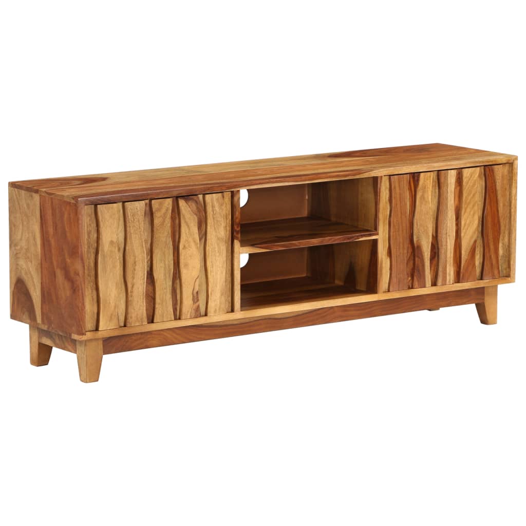 vidaXL TV Cabinet Solid Sheesham Wood 118x30x40 cm