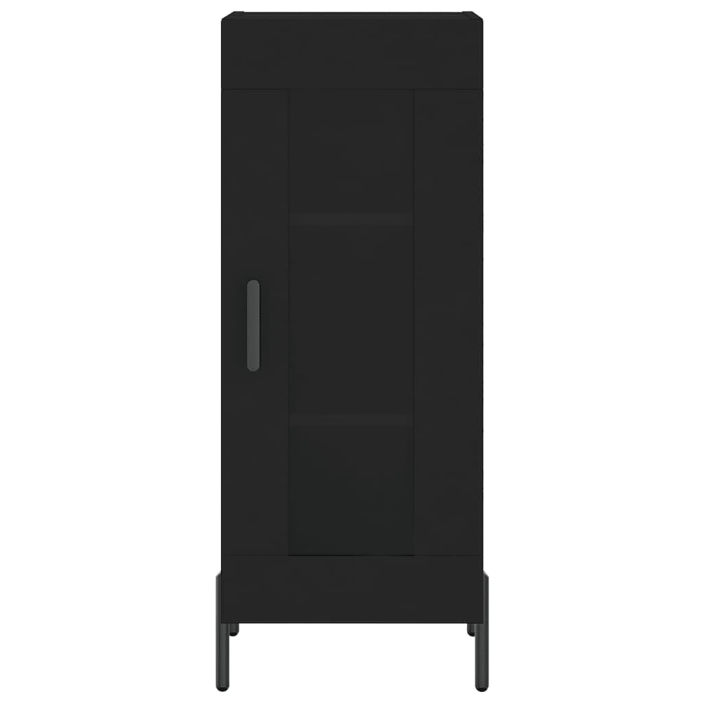 vidaXL Highboard Black 34.5x34x180 cm Engineered Wood