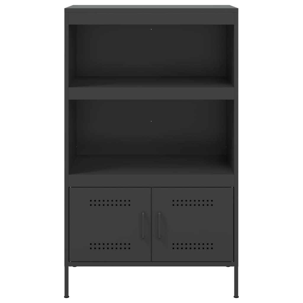 vidaXL Highboard Black 68x39x113 cm Steel