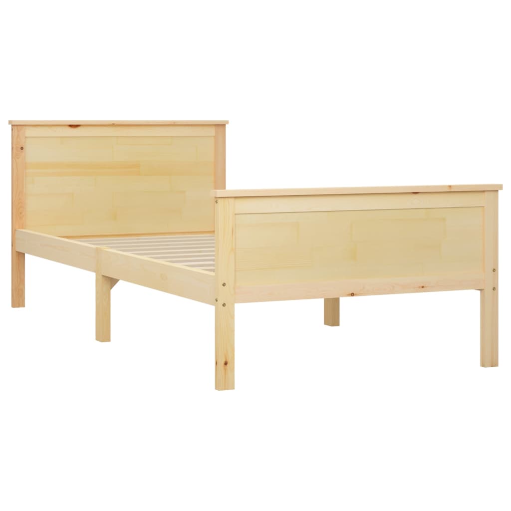 vidaXL Bed Frame without Mattress Solid Wood Pine 100x200 cm