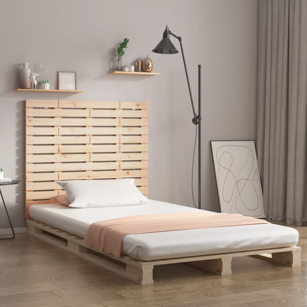 vidaXL Wall Headboard 106x3x91.5 cm Solid Wood Pine