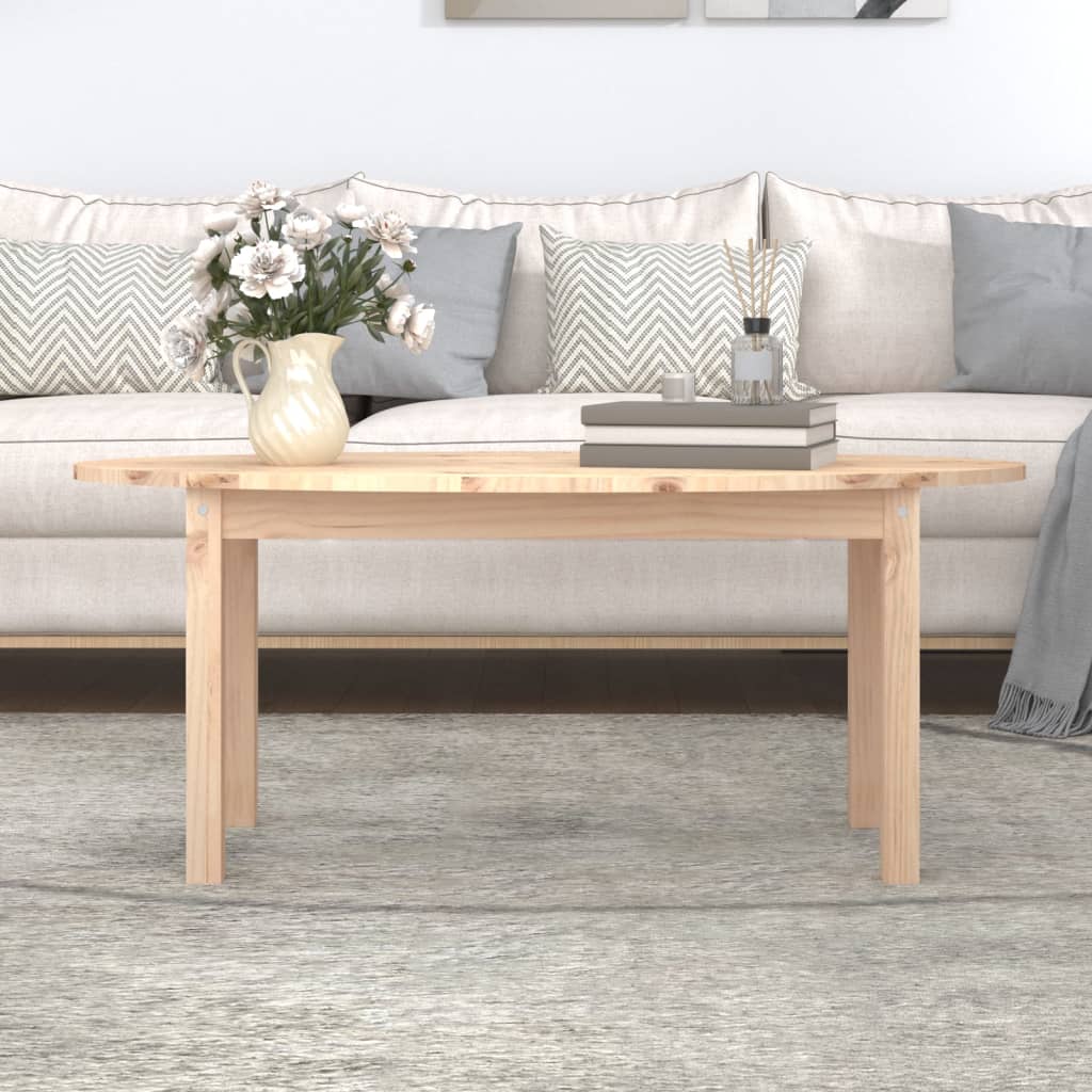 vidaXL Coffee Table 110x55x45 cm Solid Wood Pine