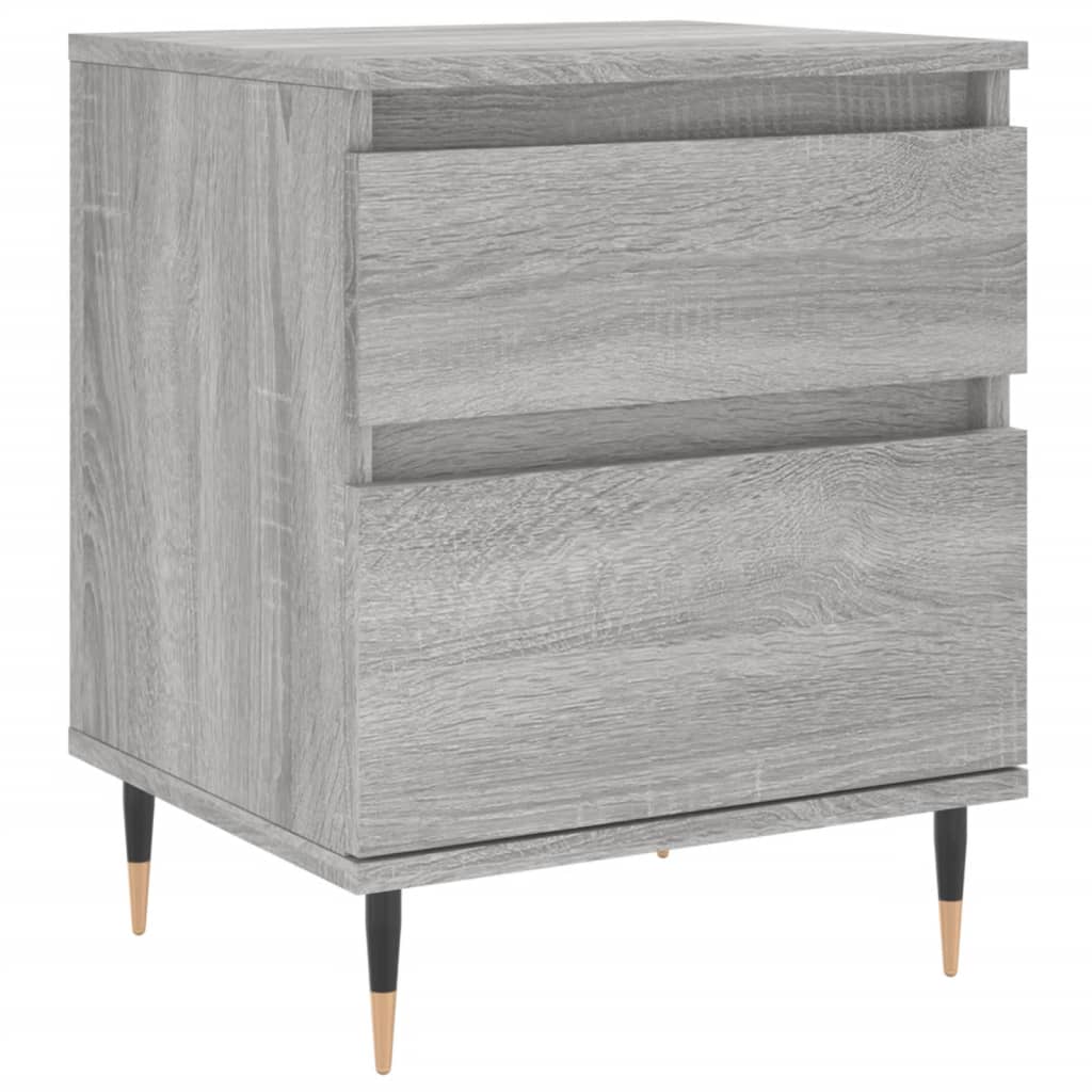 vidaXL Bedside Cabinets 2 pcs Grey Sonoma 40x35x50 cm Engineered Wood