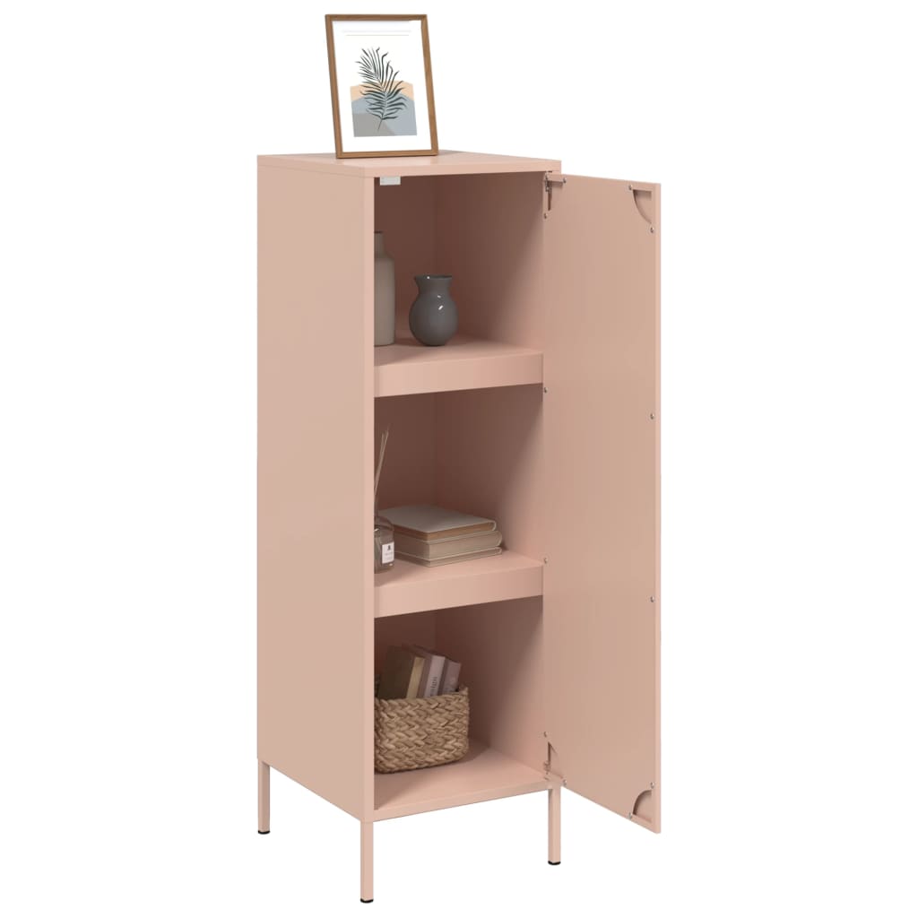 vidaXL Highboard Pink 36x39x113 cm Steel