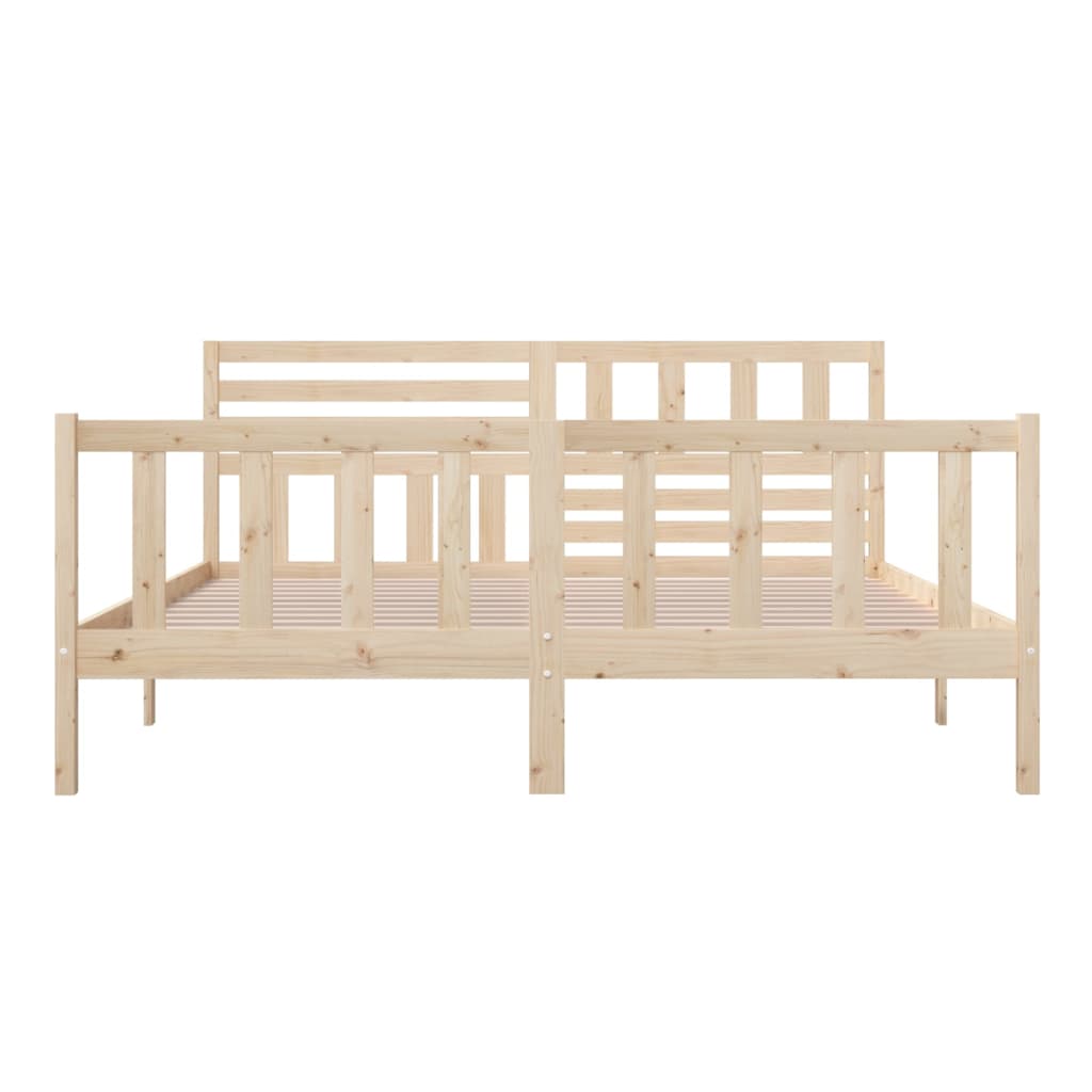 vidaXL Bed Frame without Mattress Super King Solid Wood