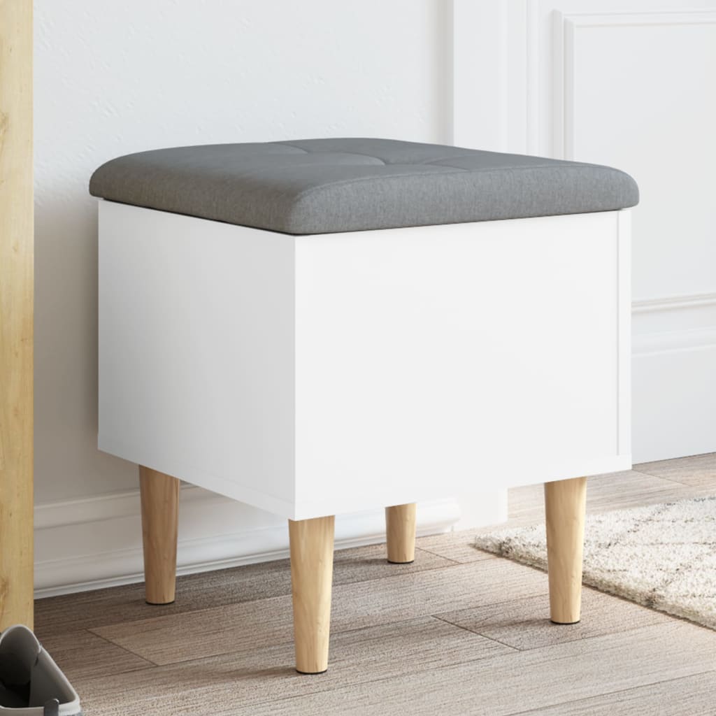 vidaXL Storage Bench White 42x42x46 cm Engineered Wood