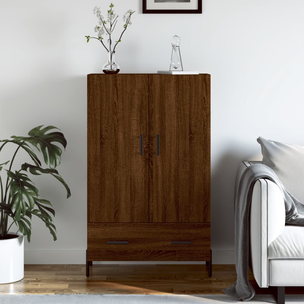 vidaXL Highboard Brown Oak 69.5x31x115 cm Engineered Wood