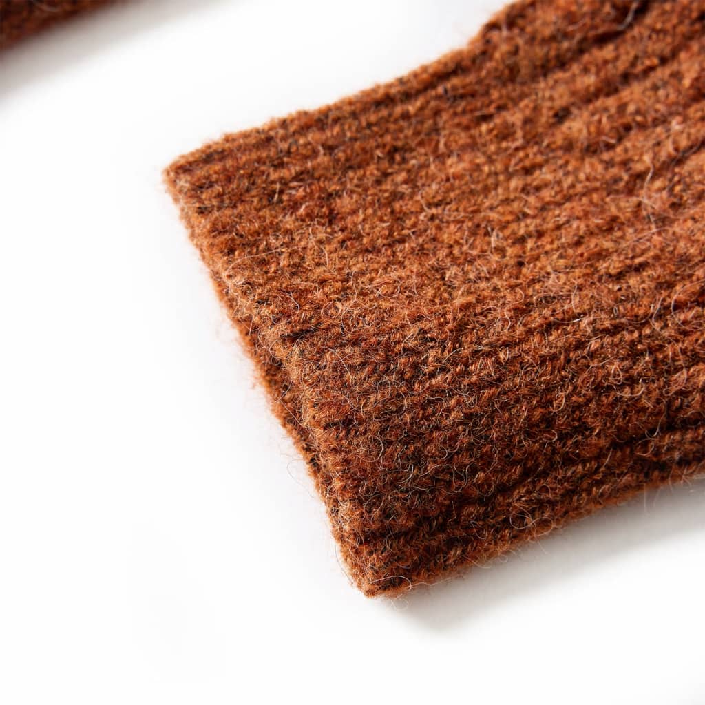 Kids' Cardigan Knitted Cognac 92