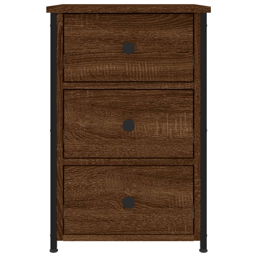 vidaXL Bedside Cabinets 2 pcs Brown Oak 40x36x60 cm Engineered Wood