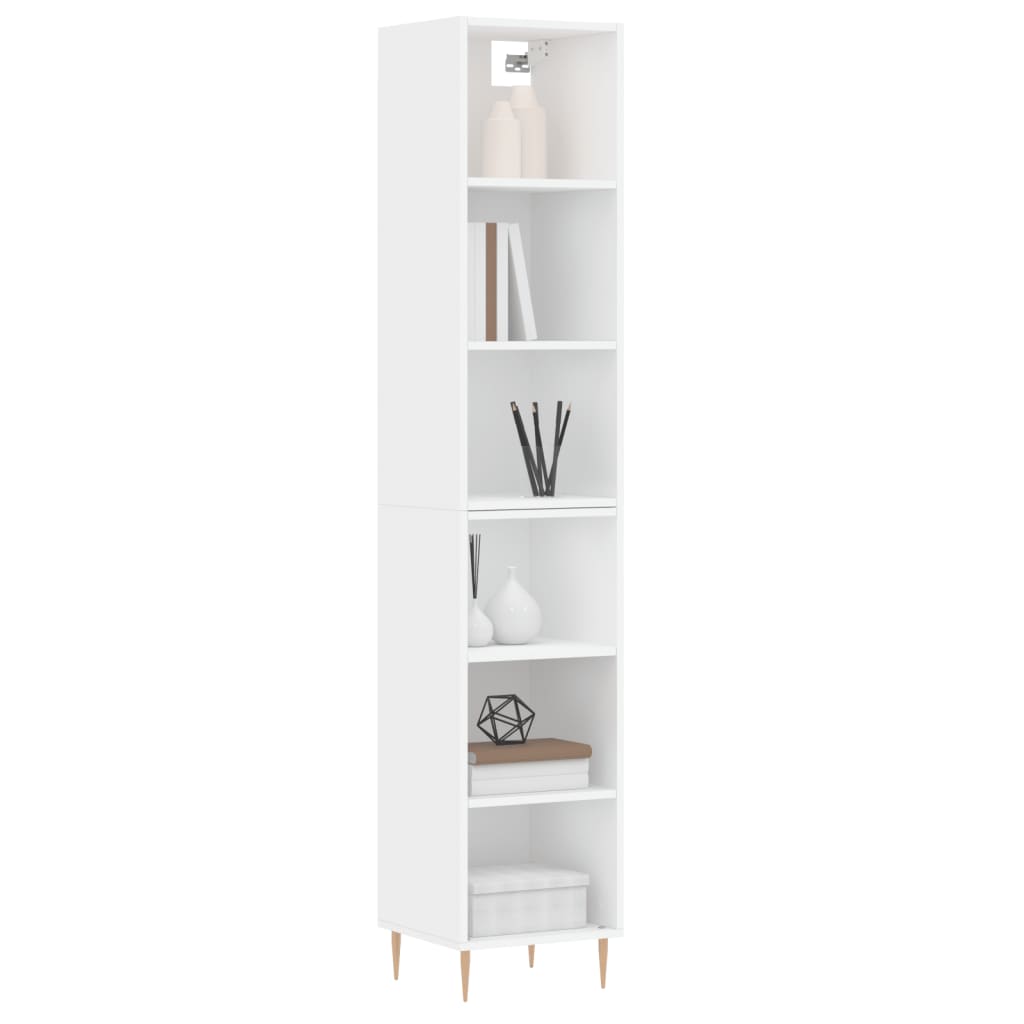 vidaXL Highboard White 34.5x32.5x180 cm Engineered Wood