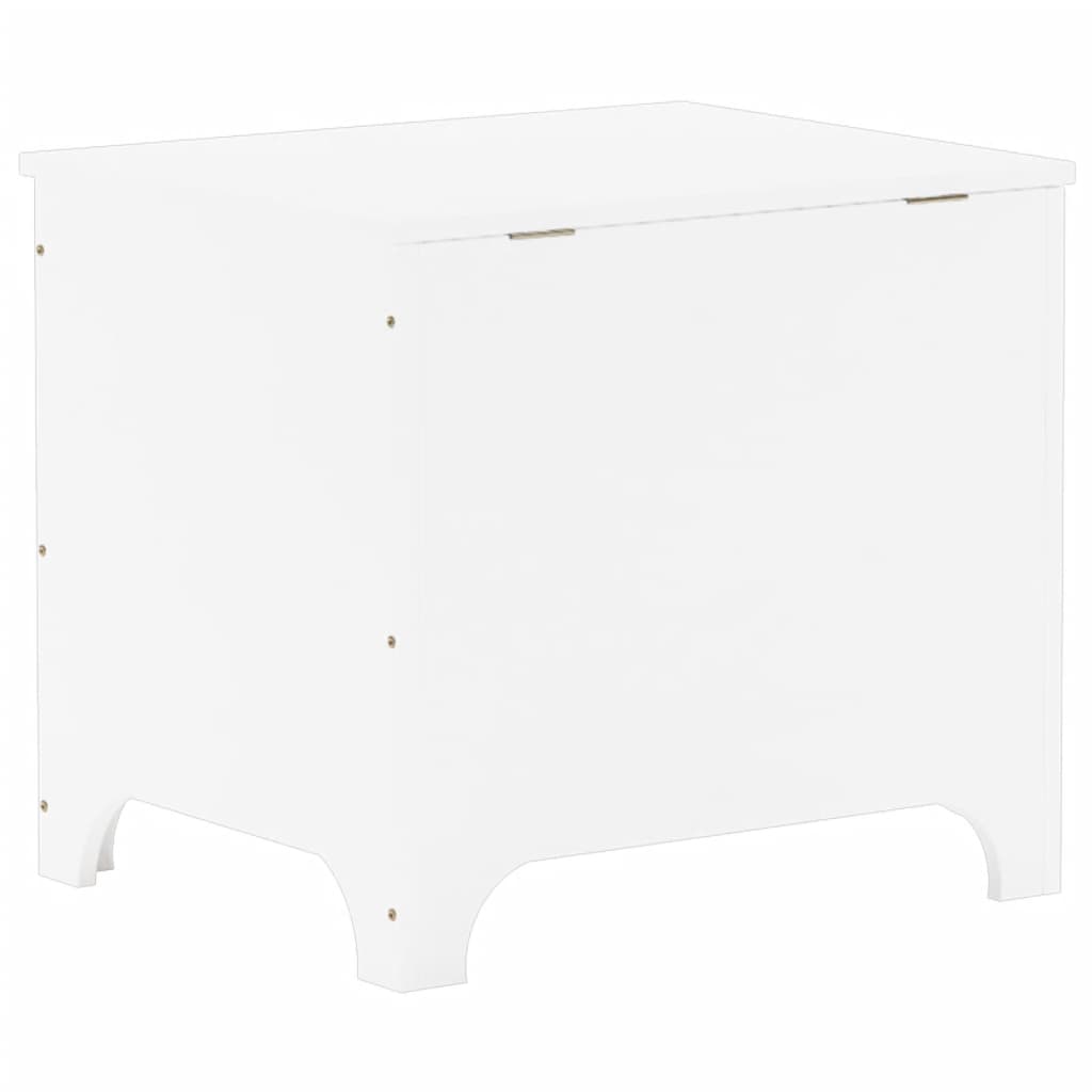 vidaXL Storage Box with Lid RANA White 60x49x54 cm Solid Wood Pine