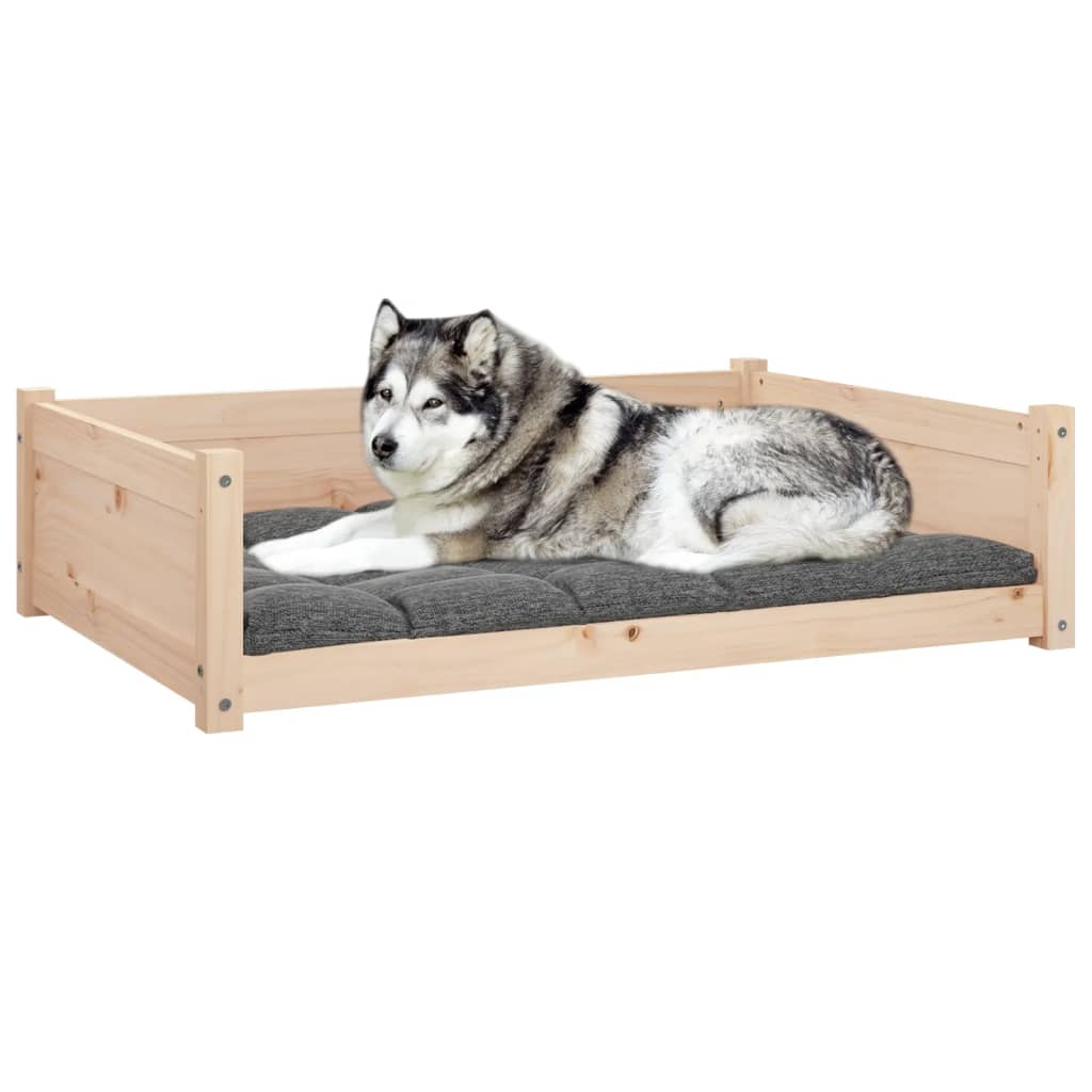 vidaXL Dog Bed 105.5x75.5x28 cm Solid Pine Wood