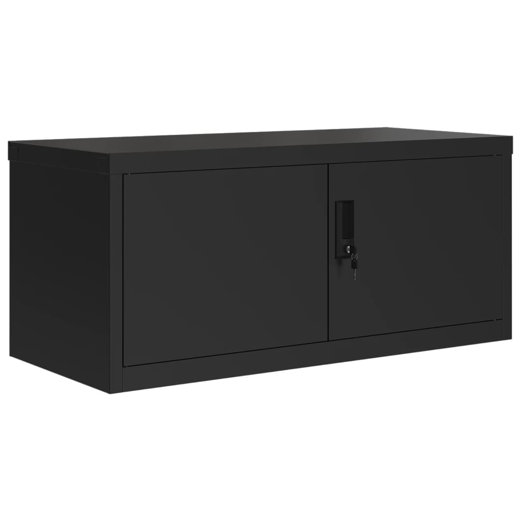 vidaXL File Cabinet Black 90x40x110 cm Steel