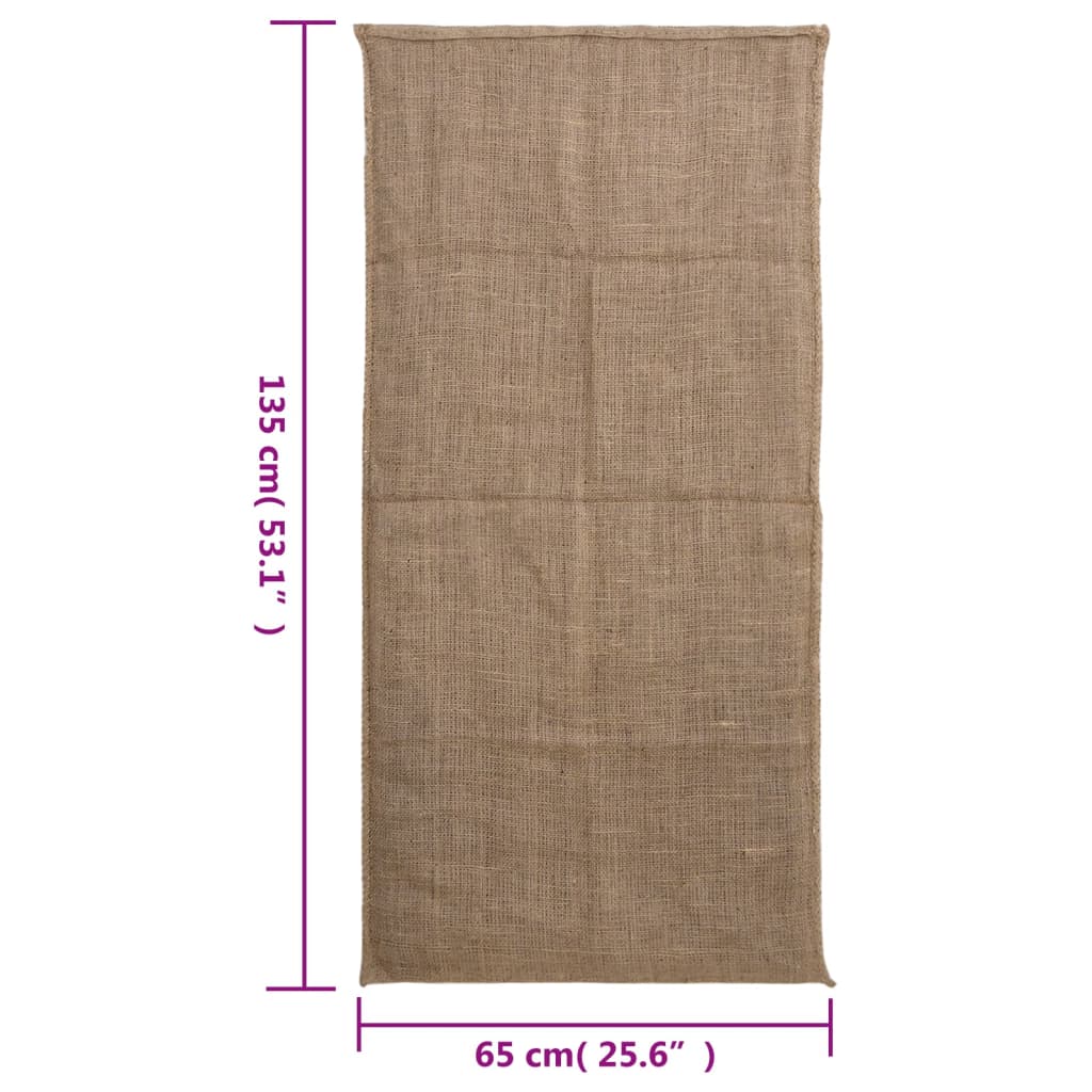 vidaXL Jute Sacks 10 pcs 65x135 cm 100% Jute 220 gsm