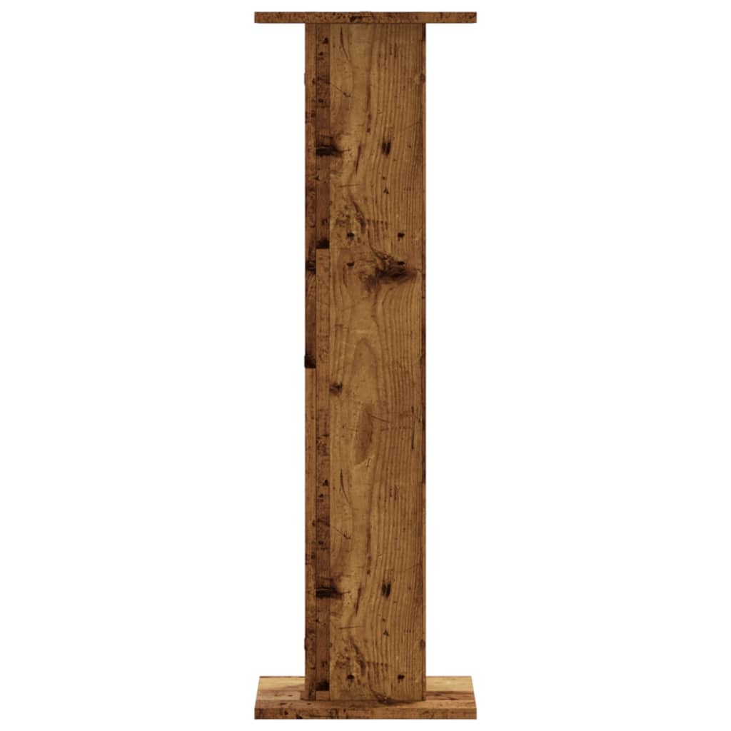 vidaXL Speaker Stands 2 pcs Old Wood 30x30x95 cm Engineered Wood