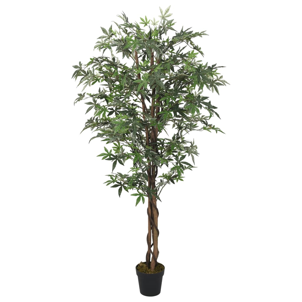 vidaXL Artificial Maple Tree 672 Leaves 180 cm Green