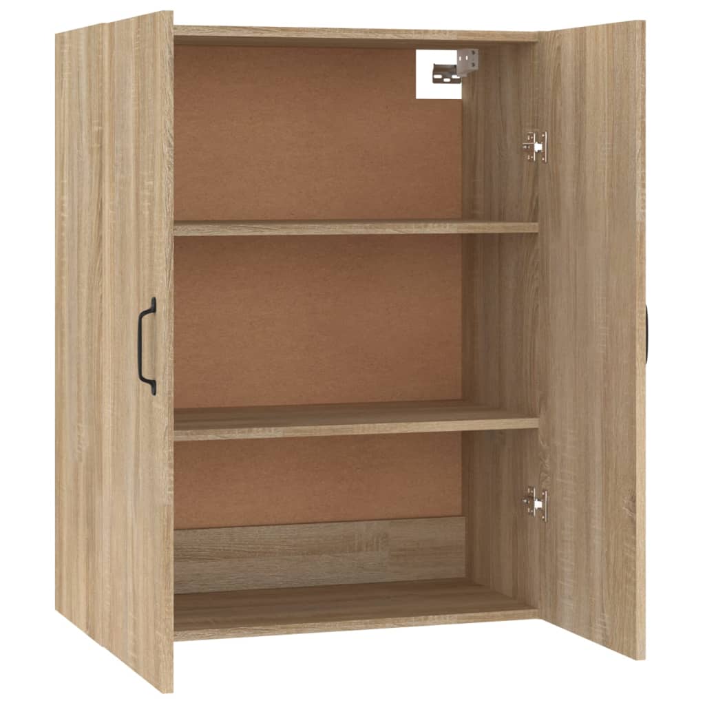 vidaXL Hanging Cabinet Sonoma Oak 69,5x34x90 cm Engineered Wood