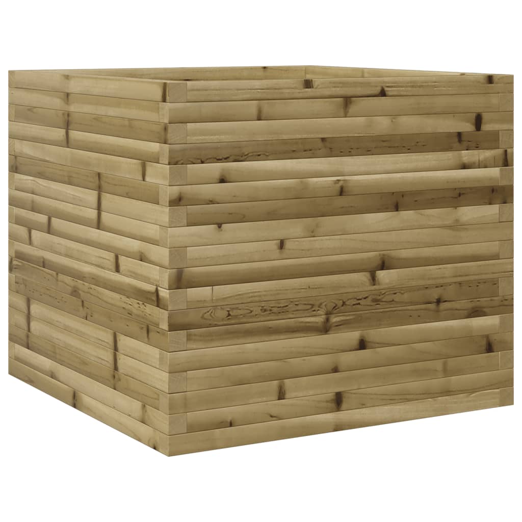 vidaXL Garden Planter 80x80x68.5 cm Impregnated Wood Pine