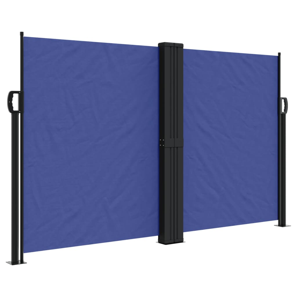 vidaXL Retractable Side Awning Blue 140x600 cm