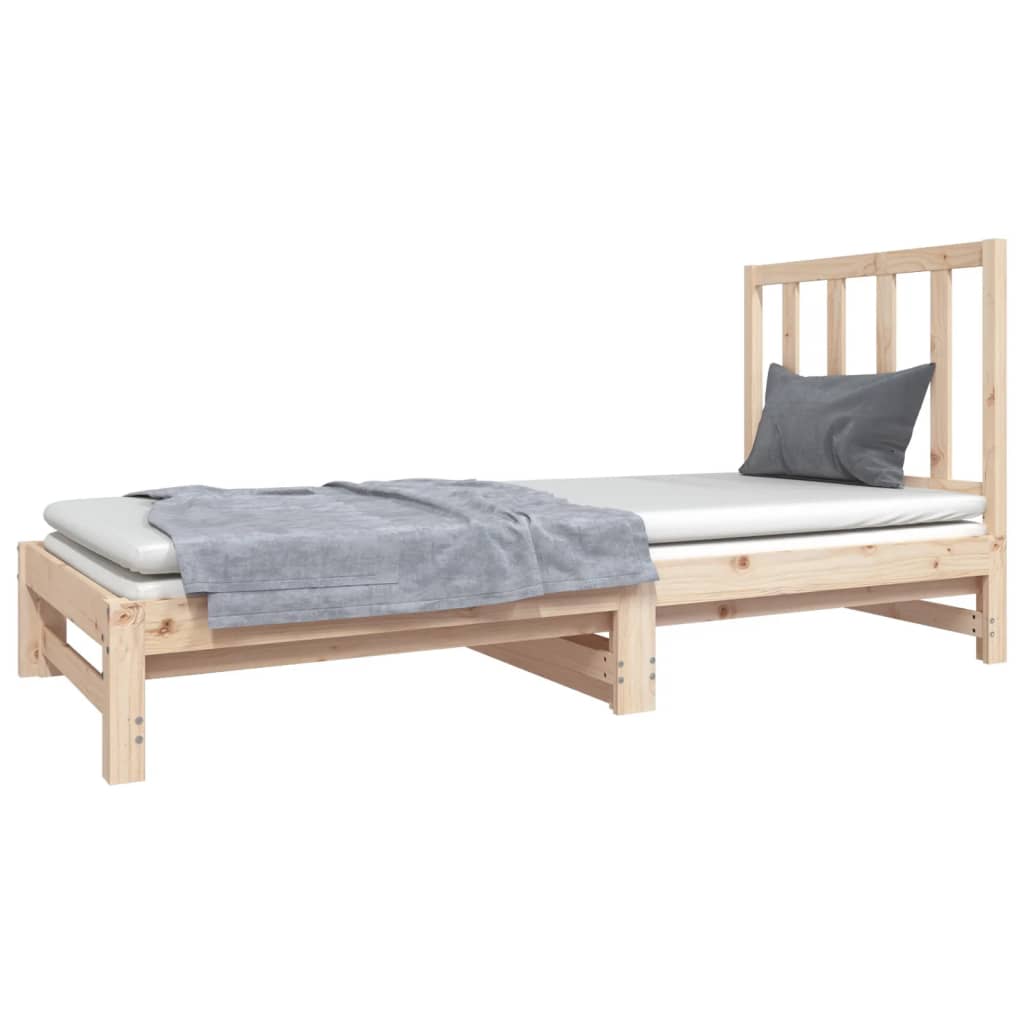 vidaXL Pull-out Day Bed without Mattress 2x(90x190) cm