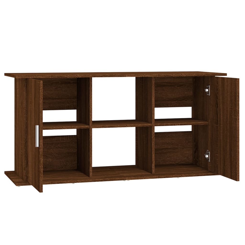 vidaXL Aquarium Stand Brown Oak 121x41x58 cm Engineered Wood