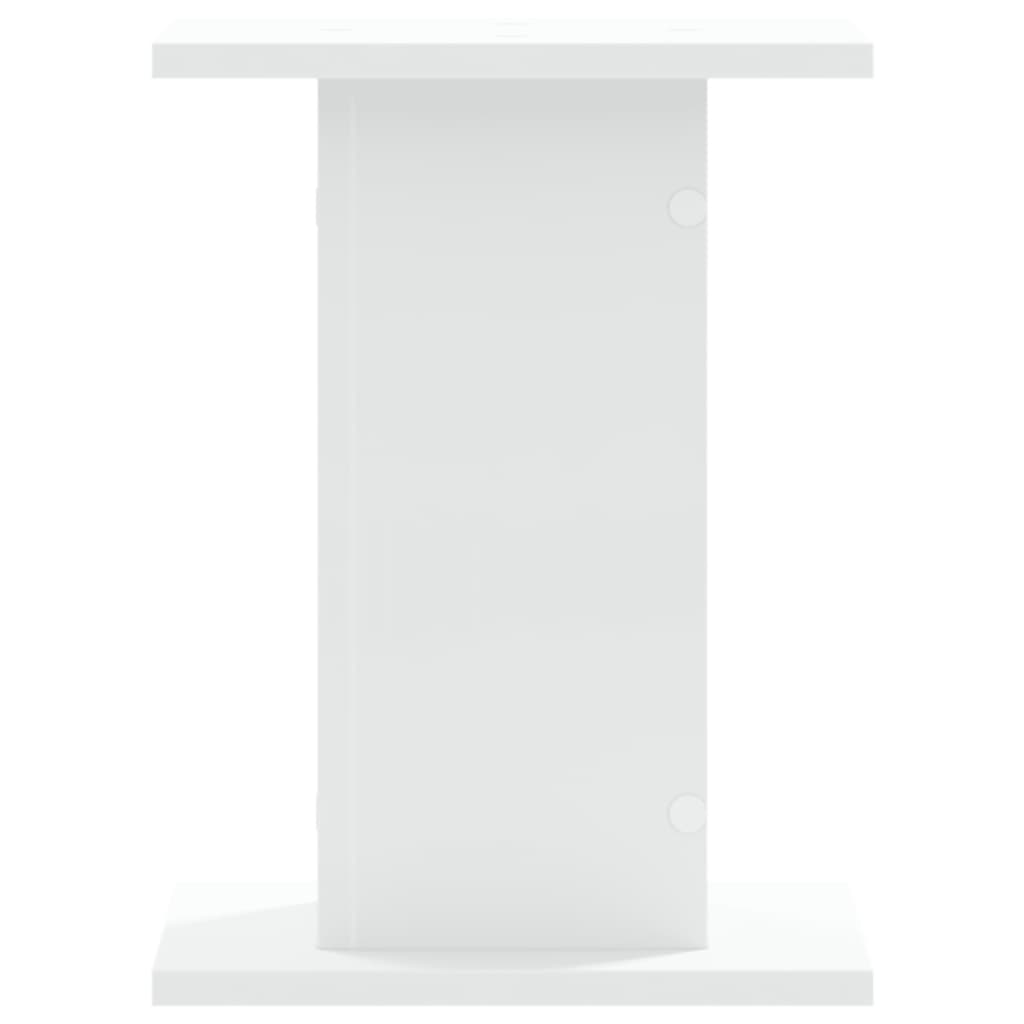 vidaXL Speaker Stands 2 pcs White 30x30x40 cm Engineered Wood