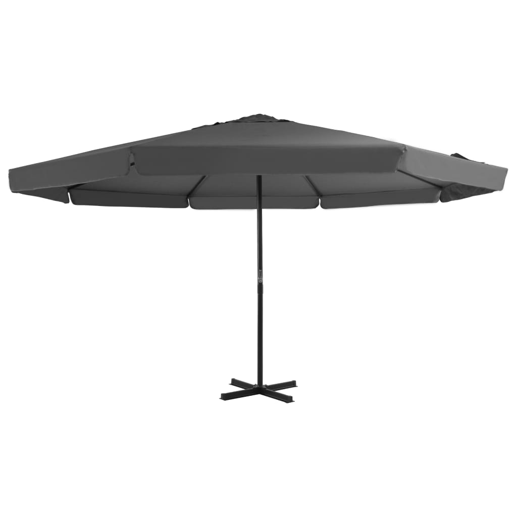 vidaXL Garden Parasol with Aluminium Pole 500 cm Anthracite