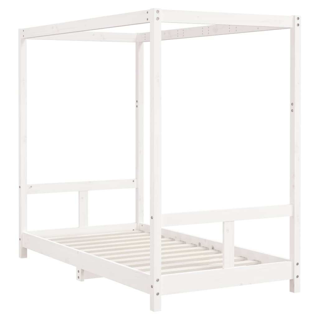 vidaXL Kids Bed Frame White 80x160 cm Solid Wood Pine