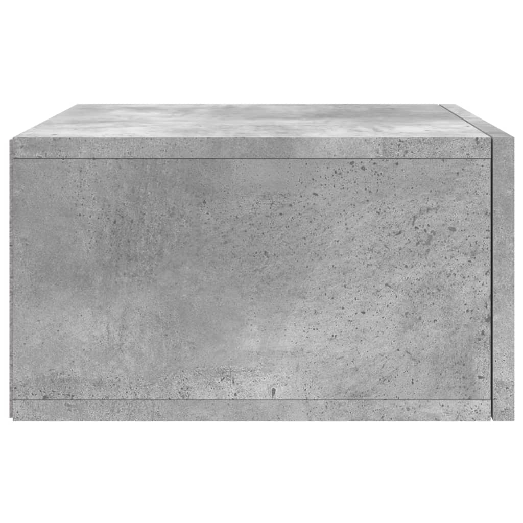 vidaXL Wall-mounted Bedside Cabinets 2 pcs Concrete Grey 35x35x20 cm