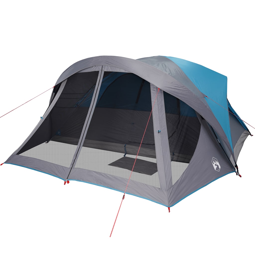 vidaXL Family Tent Cabin 6-Person Blue Waterproof