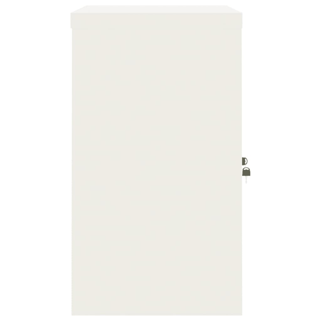 vidaXL File Cabinet White 90x40x70 cm Steel