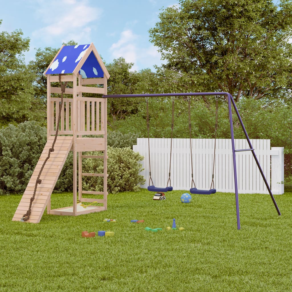 vidaXL Outdoor Playset Solid Wood Pine