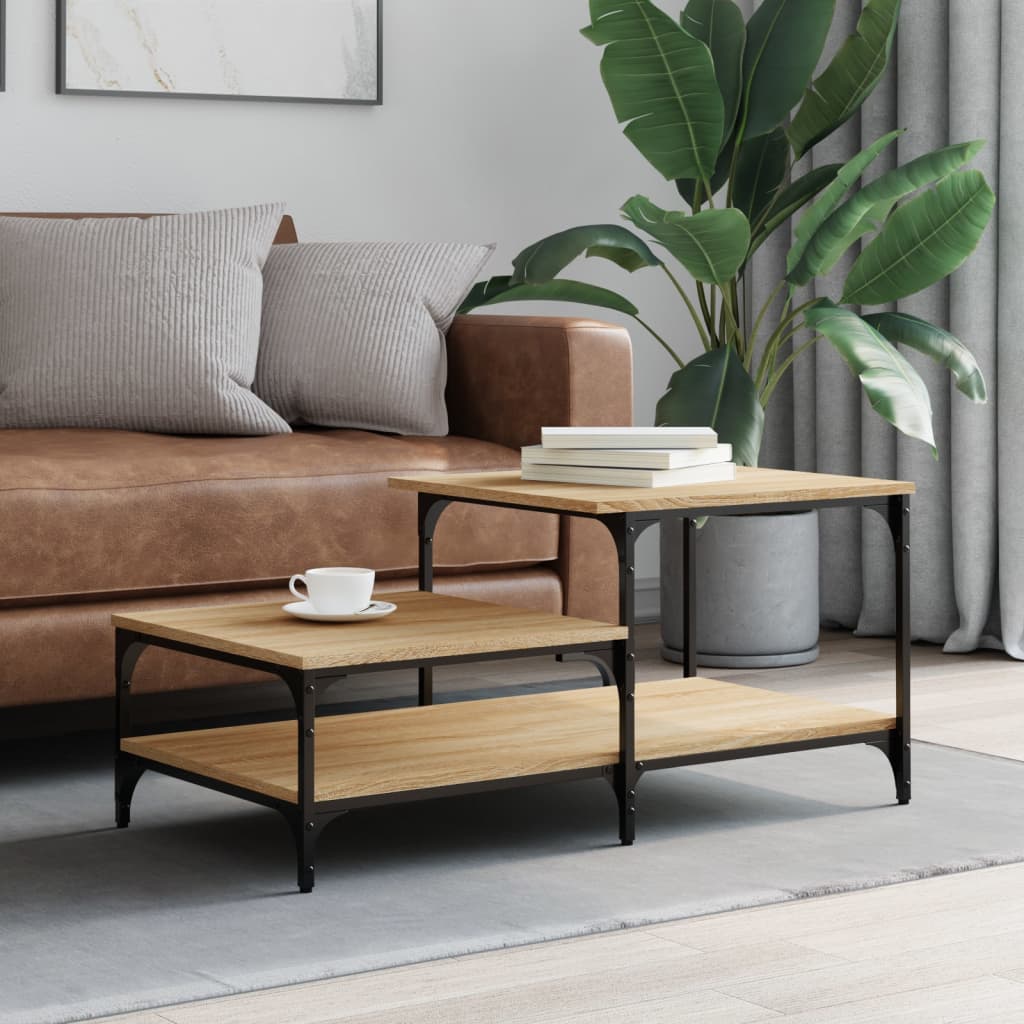 vidaXL Coffee Table Sonoma Oak 100x50.5x45 cm Engineered Wood