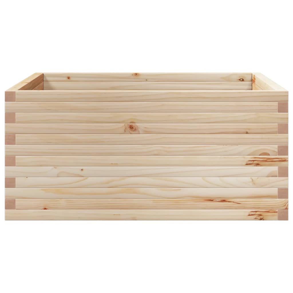 vidaXL Garden Planter 100x100x46 cm Solid Wood Pine