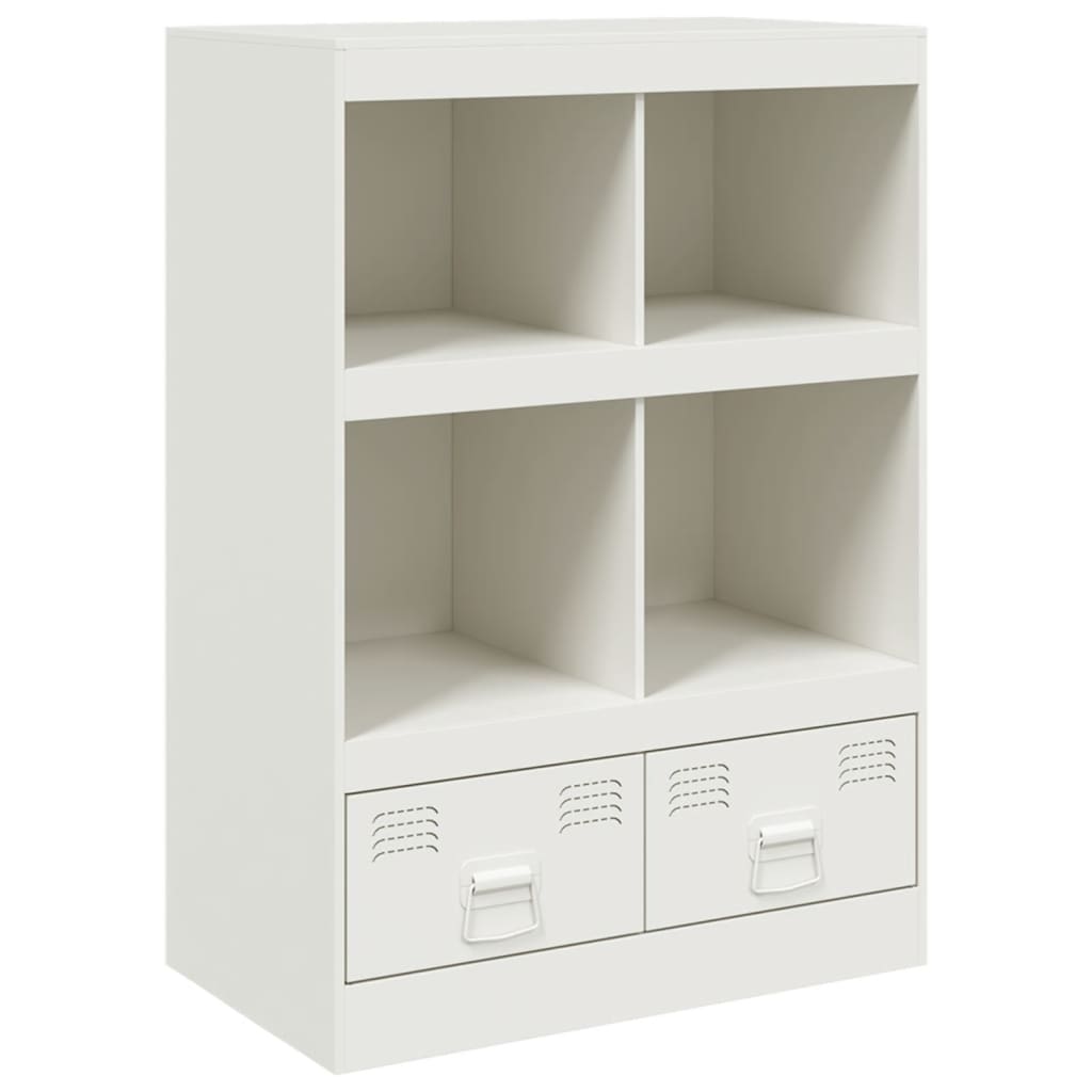 vidaXL Highboard White 67x39x95 cm Steel