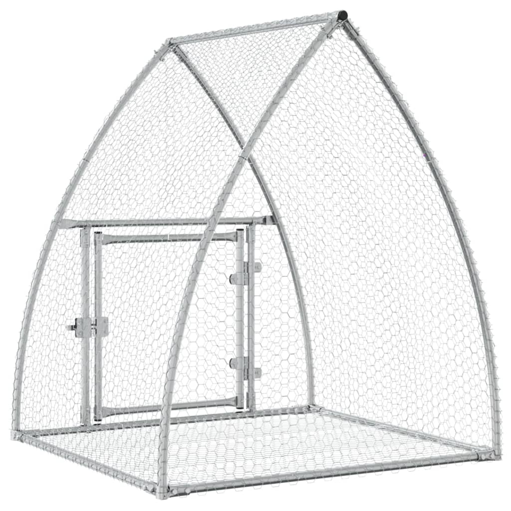 vidaXL Rabbit Cage Silver 100x105x120 cm Galvanised Steel