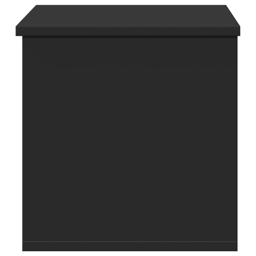 vidaXL Storage Box Black 60x35x35 cm Engineered Wood