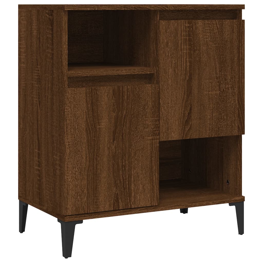 vidaXL Sideboards 2 pcs Brown Oak 60x35x70 cm Engineered Wood