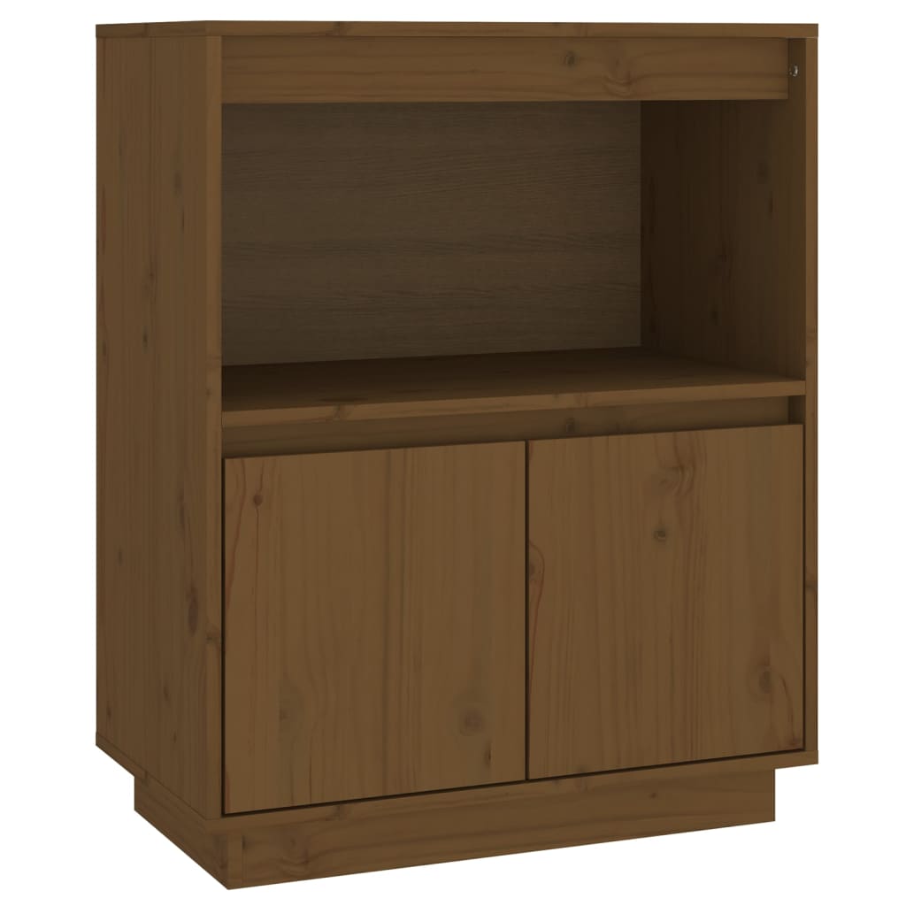 vidaXL Sideboard Honey Brown 60x34x75 cm Solid Wood Pine