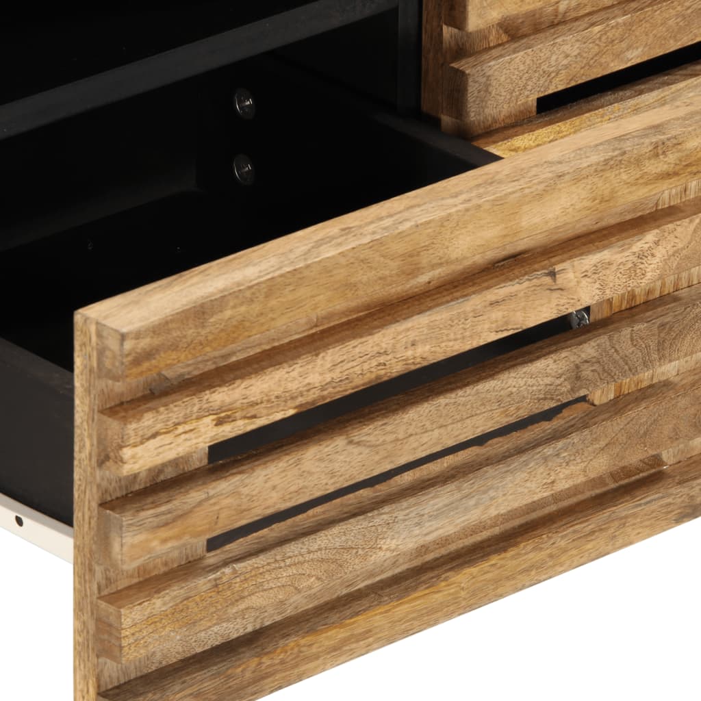 vidaXL TV Cabinet 70x34x46 cm Solid Wood Rough Mango