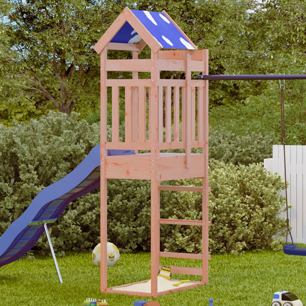 vidaXL Play Tower 85x52.5x239 cm Solid Wood Douglas Fir