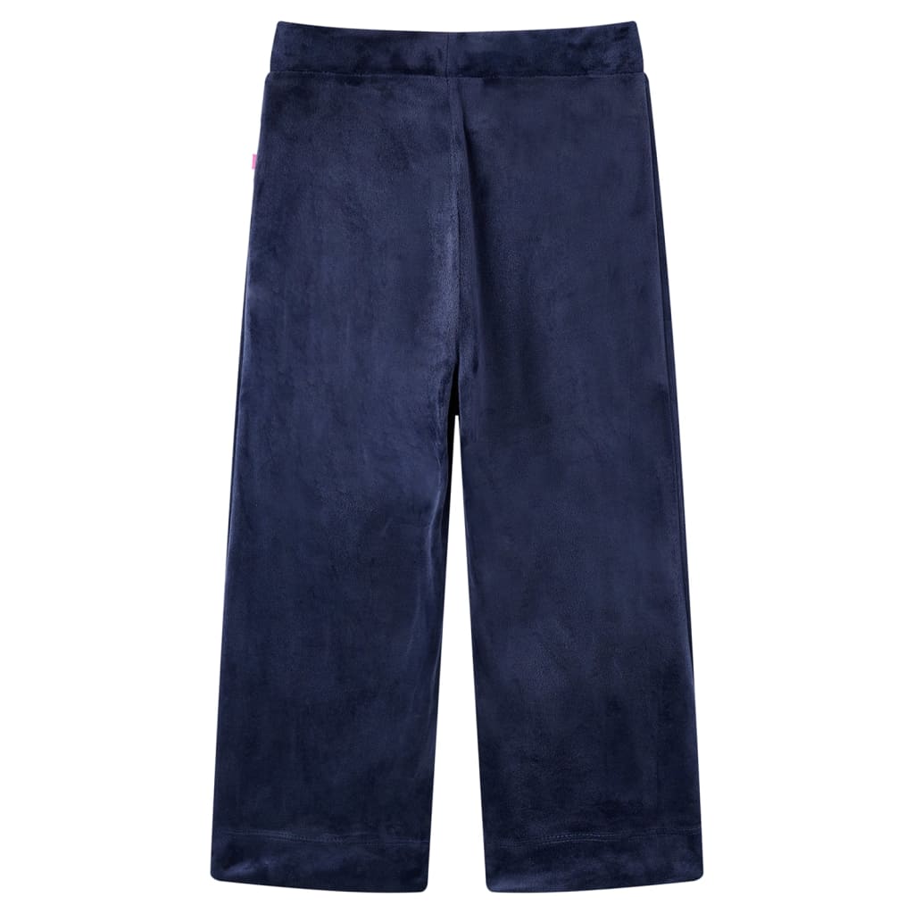 Kids' Pants Velvet Dark Blue 104