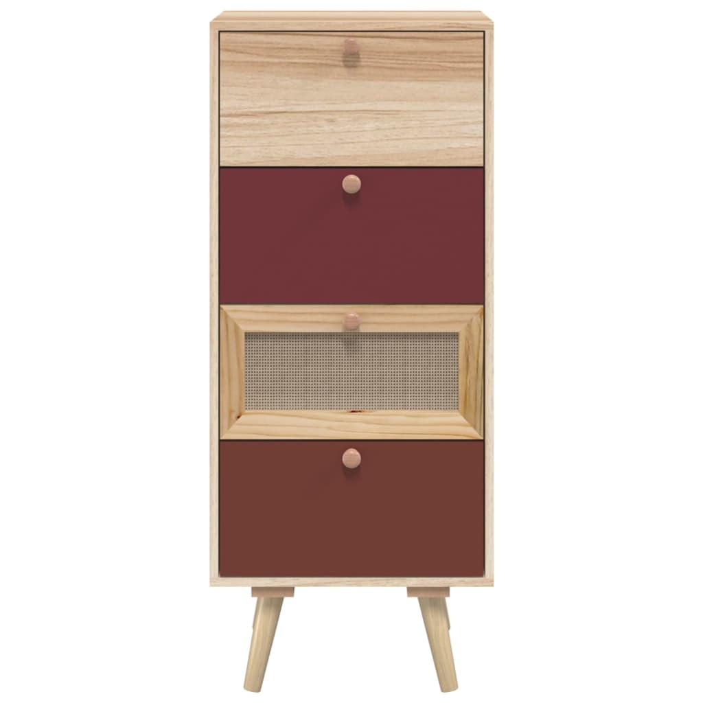 vidaXL Highboard with Drawers 40x30x95 cm Engineered Wood