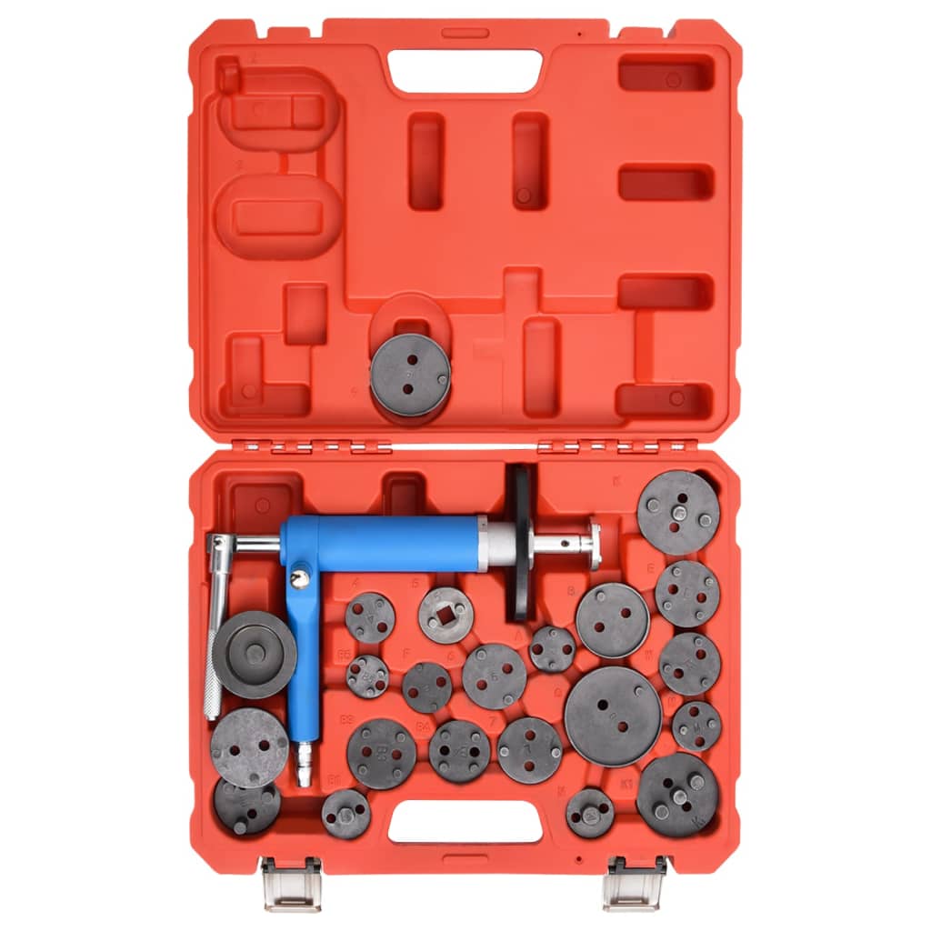 vidaXL 23 Piece Universal Air Brake Piston Calliper Wind-Back Tool Kit