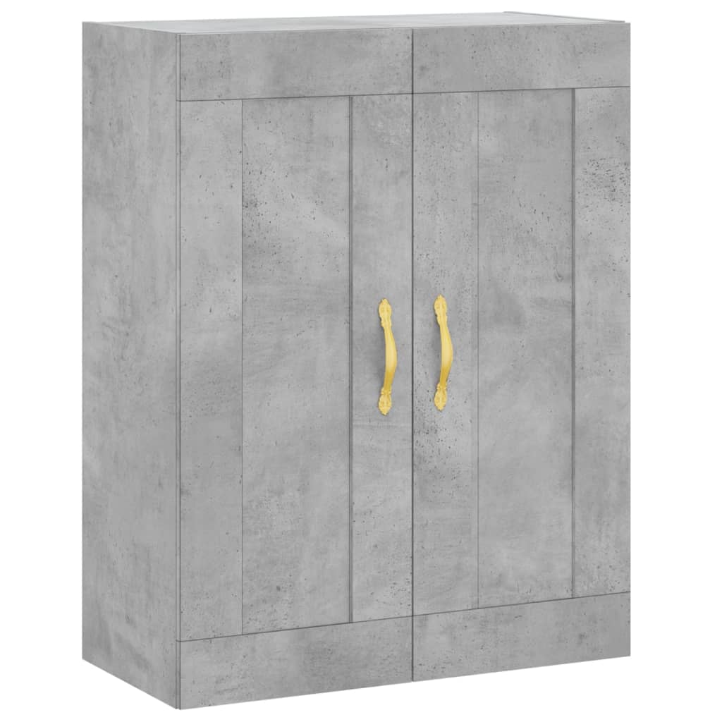 vidaXL Highboard Concrete Grey 69.5x34x180 cm Engineered Wood