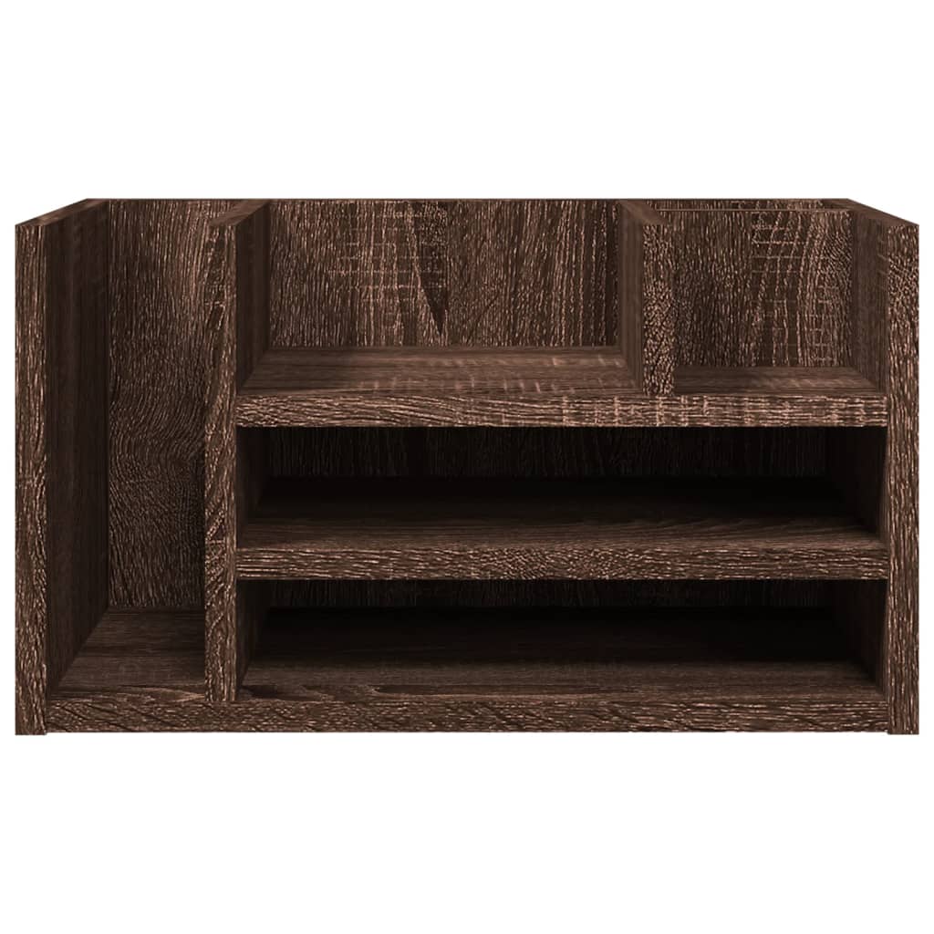 vidaXL Desk Organiser Brown Oak 44.5x24x25 cm Engineered wood