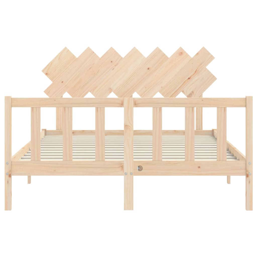 vidaXL Bed Frame without Mattress 140x190 cm Solid Wood Pine