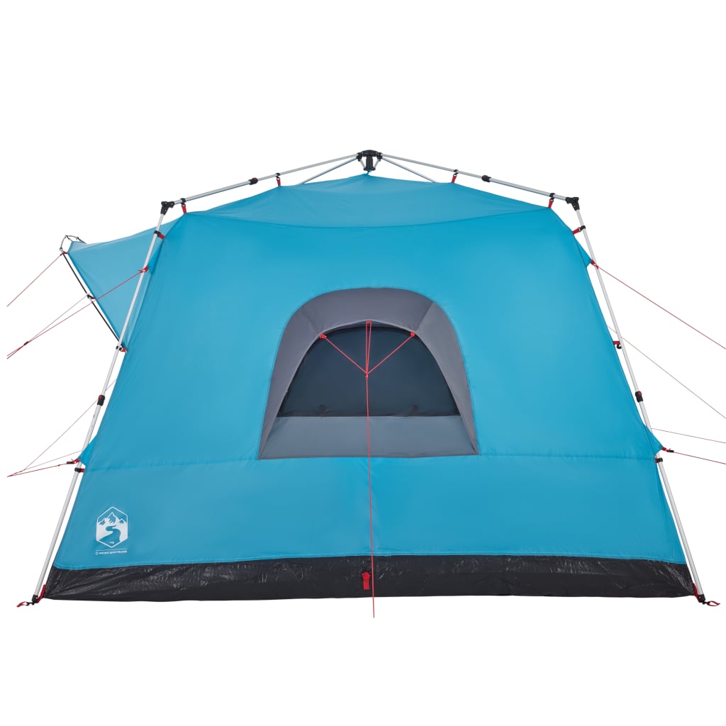 vidaXL Family Tent Cabin 7-Person Blue Quick Release