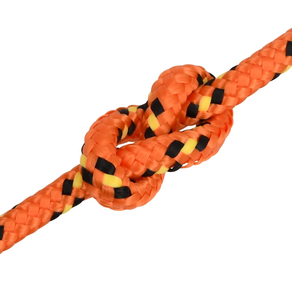 vidaXL Boat Rope Orange 8 mm 25 m Polypropylene