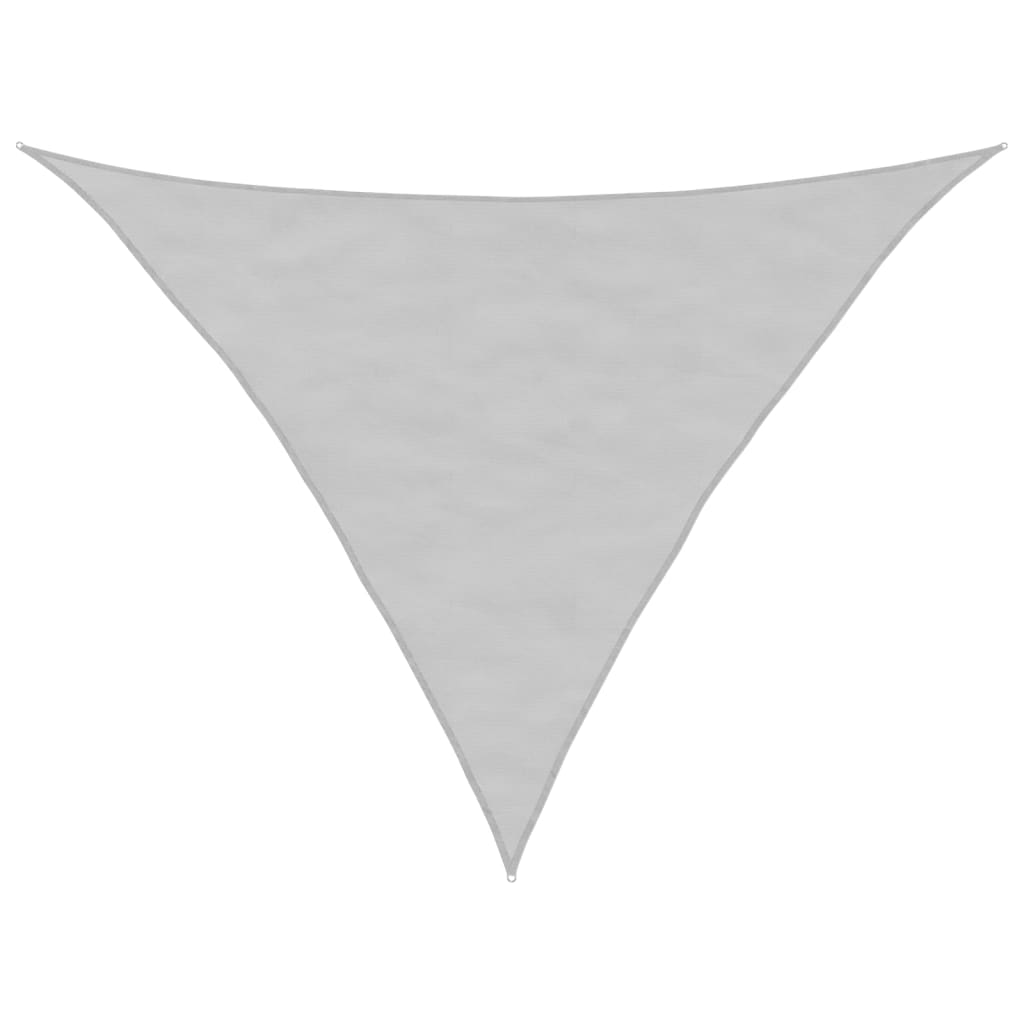 vidaXL Sun Shade Sail Light Grey 3.5x3.5x4.9 m 100% Polyester Oxford